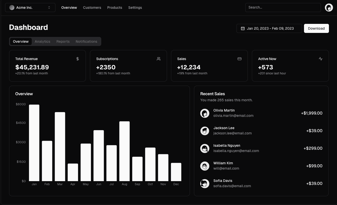 Eclipse UI Library Preview